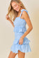 Smocked Ruffle Mini Dress