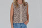 Chunky Sweater Leopard Vest