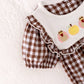 Pumpkin & Turkey Gingham Bubble