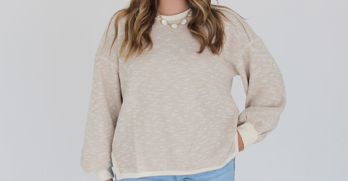 Willow Waffle Knit- Oatmeal