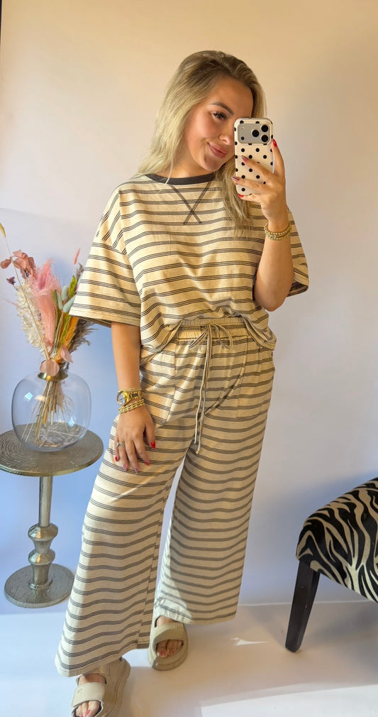 Coffee Date Pants Matching  Set