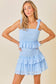 Smocked Ruffle Mini Dress