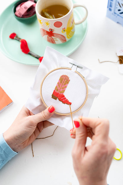 Cross Stitch Kit: Cowboy Boot