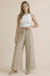 Zebra Print Wide Leg Lounge Pants
