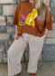 Striped Drawstring Pants- Mocha