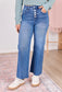 Raw Hem Denim- Medium Wash