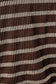 Long Sleeve Striped Set- Brown/Ivory