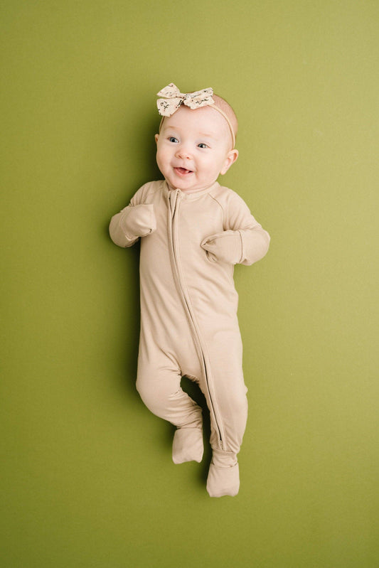 solid taupe zippy
