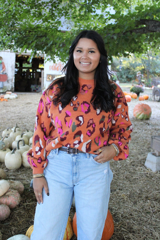 Colorful Leopard Sweater