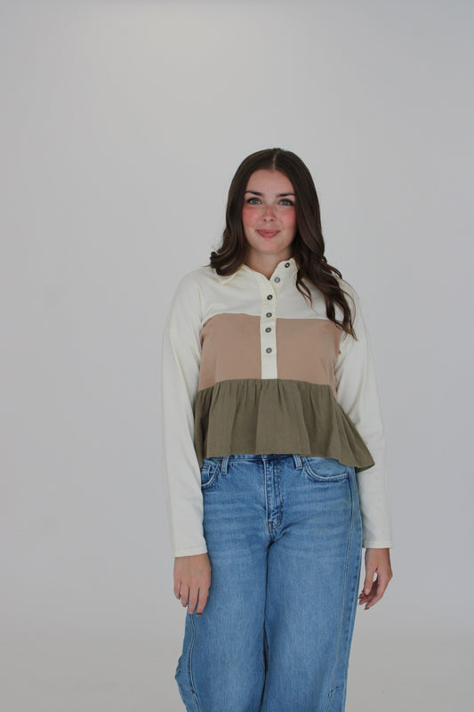 Canyon Color Block Blouse