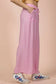 Wide Leg Woven Pants- Pink