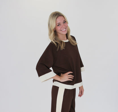 Brown Scuba Pullover
