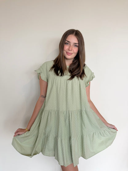 Sweet Sage Baby Doll Dress