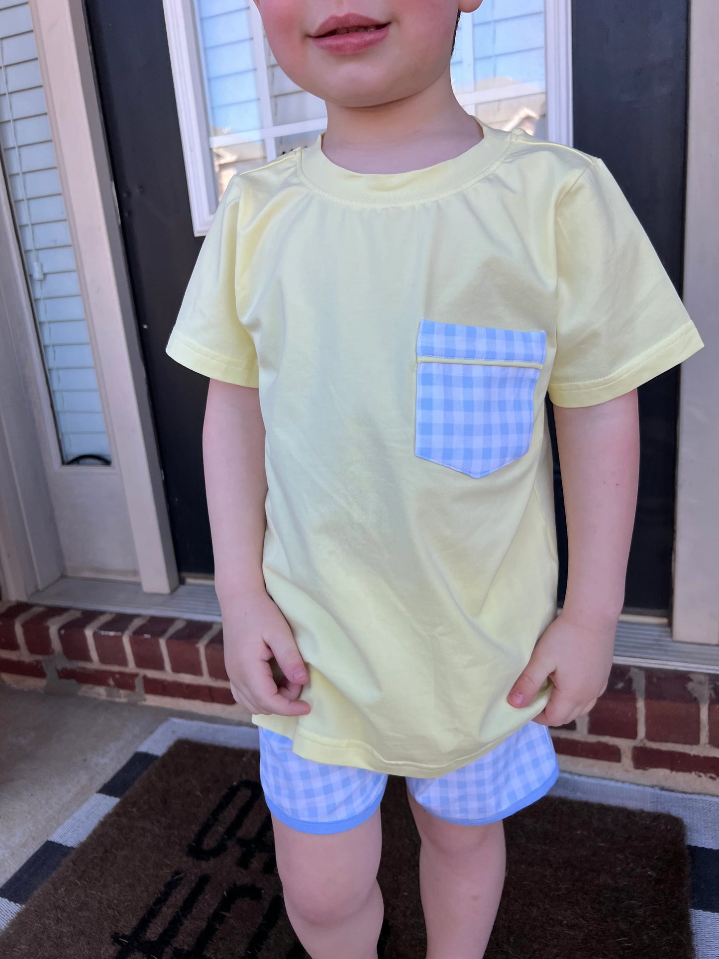 Summer Gingham Short Set