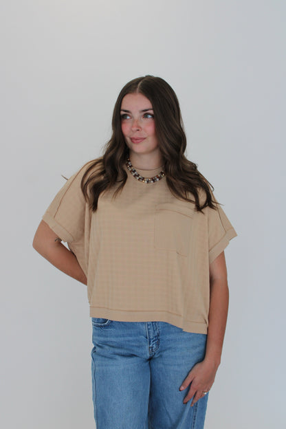 Butterscotch Boxy Oversized Tee