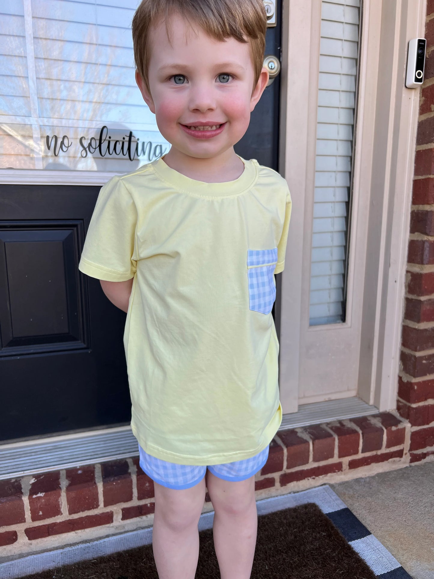 Summer Gingham Short Set