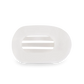 Coconut White Small Flat Round Hair Clip