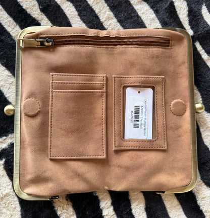 Double Pouch Button Wallet