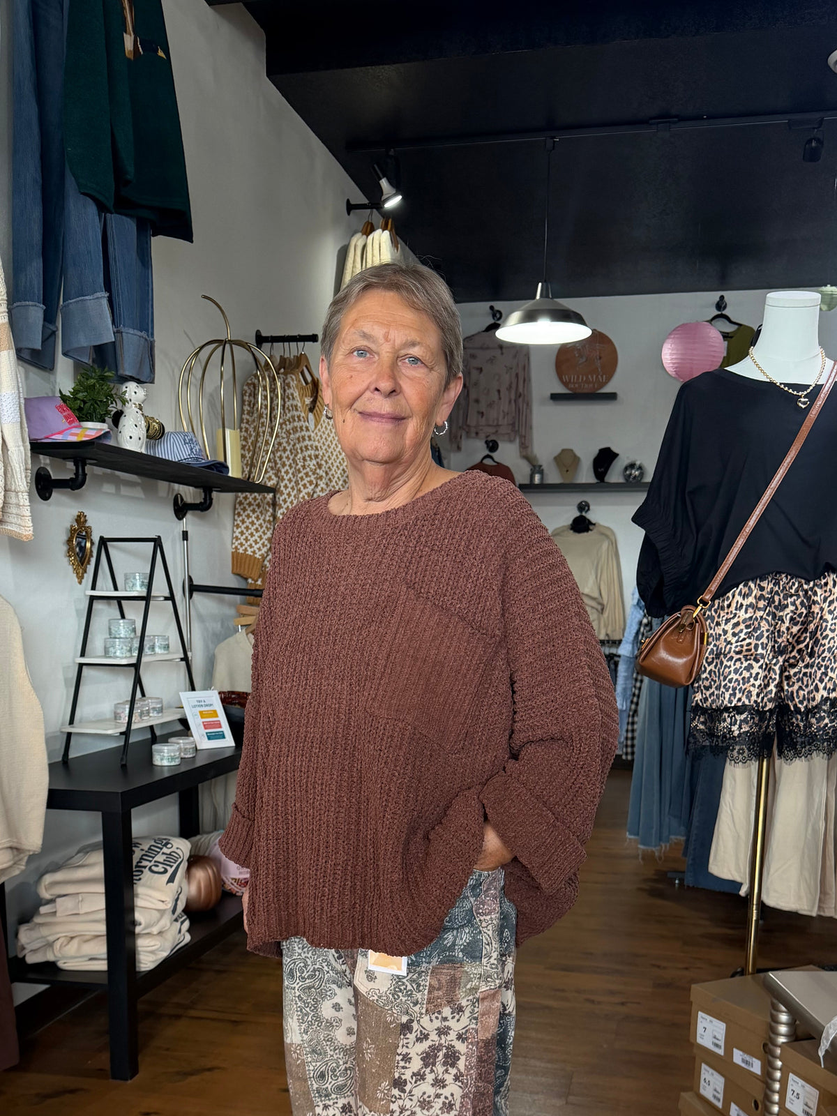 Brown Chunky Knit Sweater