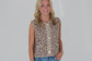 Chunky Sweater Leopard Vest