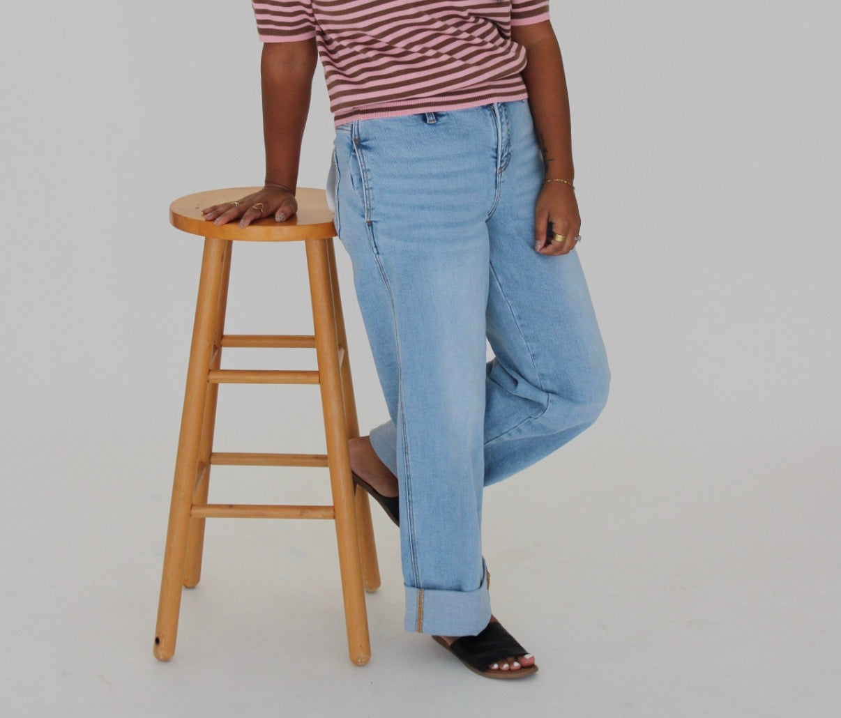 The Lynn Wide Leg Jean - Light Wash