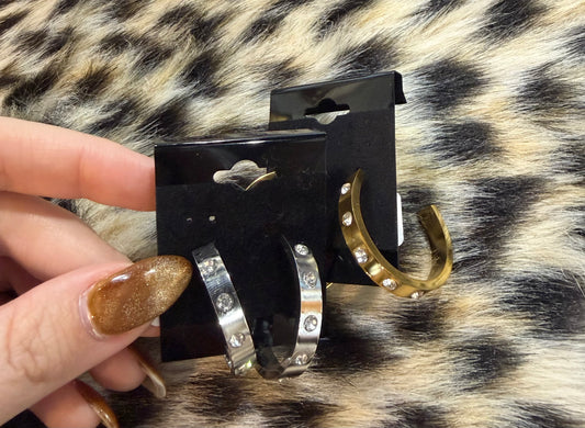 Crown Jewel Hoops