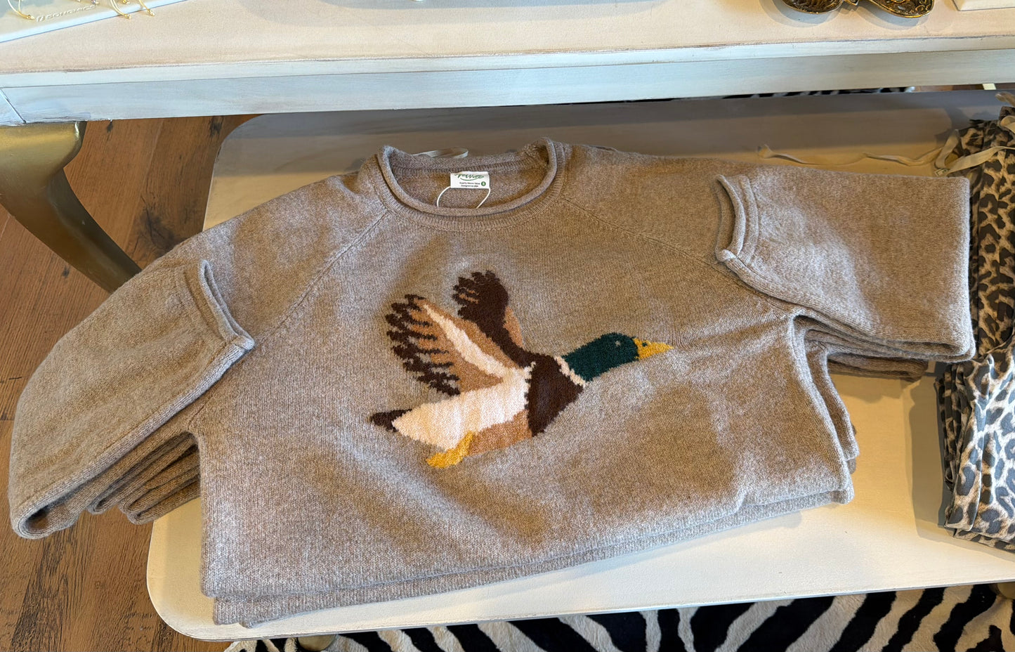 Oh My Mallard Sweater- Oatmeal