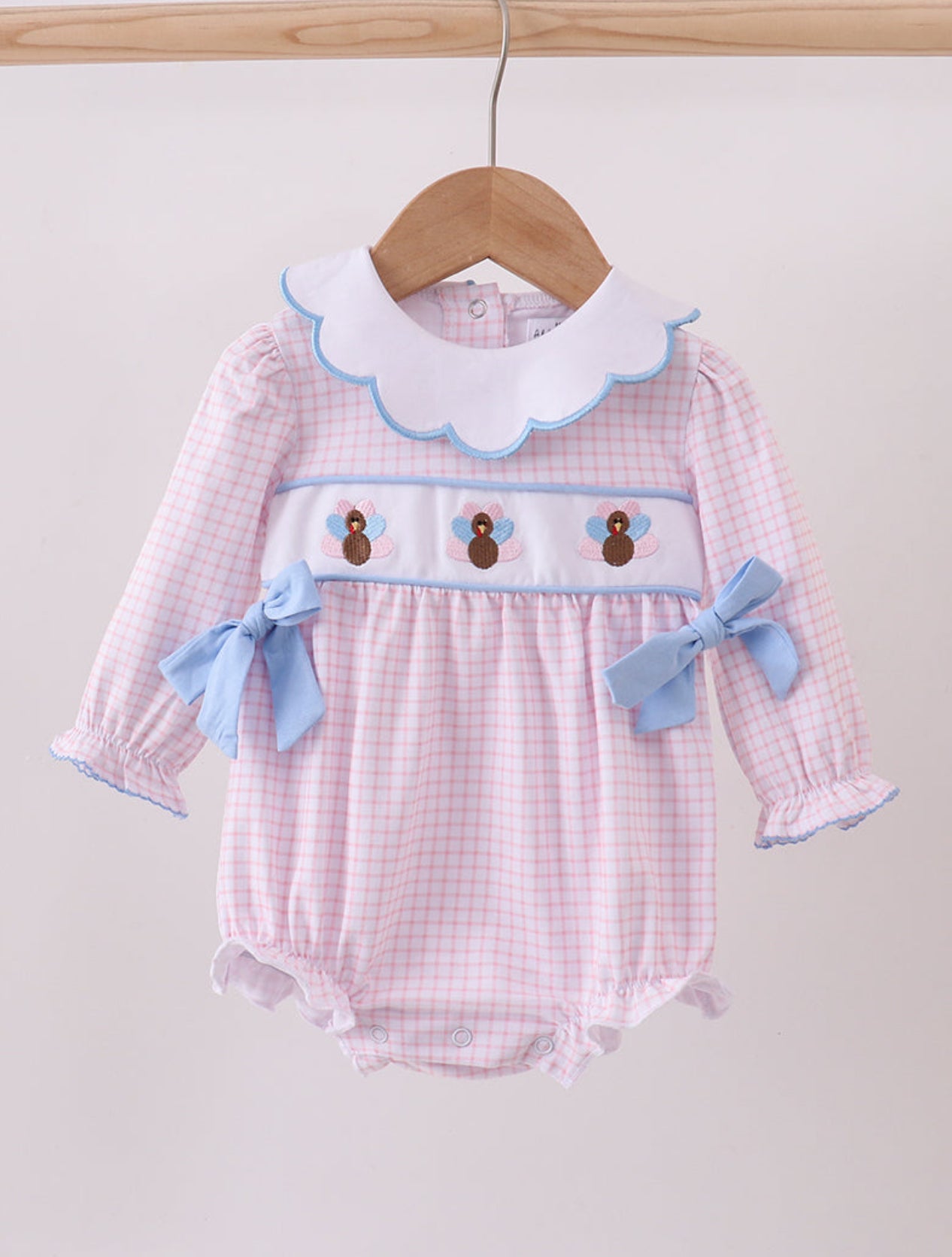 Gingham Bow Turkey Bubble