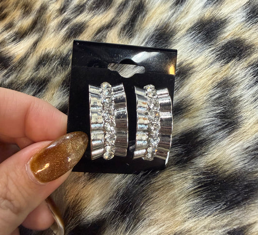 Crystal Wave Hoops