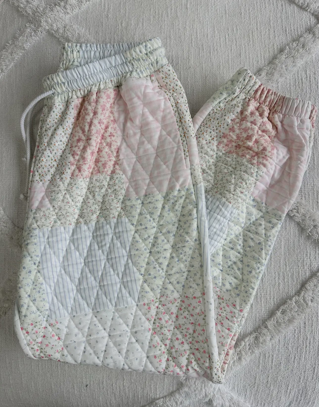 Pastel Quilted Joggers