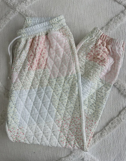 Pastel Quilted Joggers