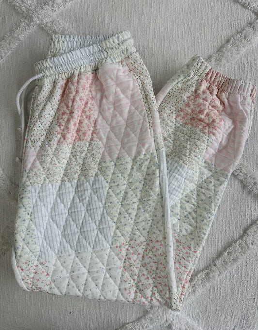 Pastel Quilted Joggers
