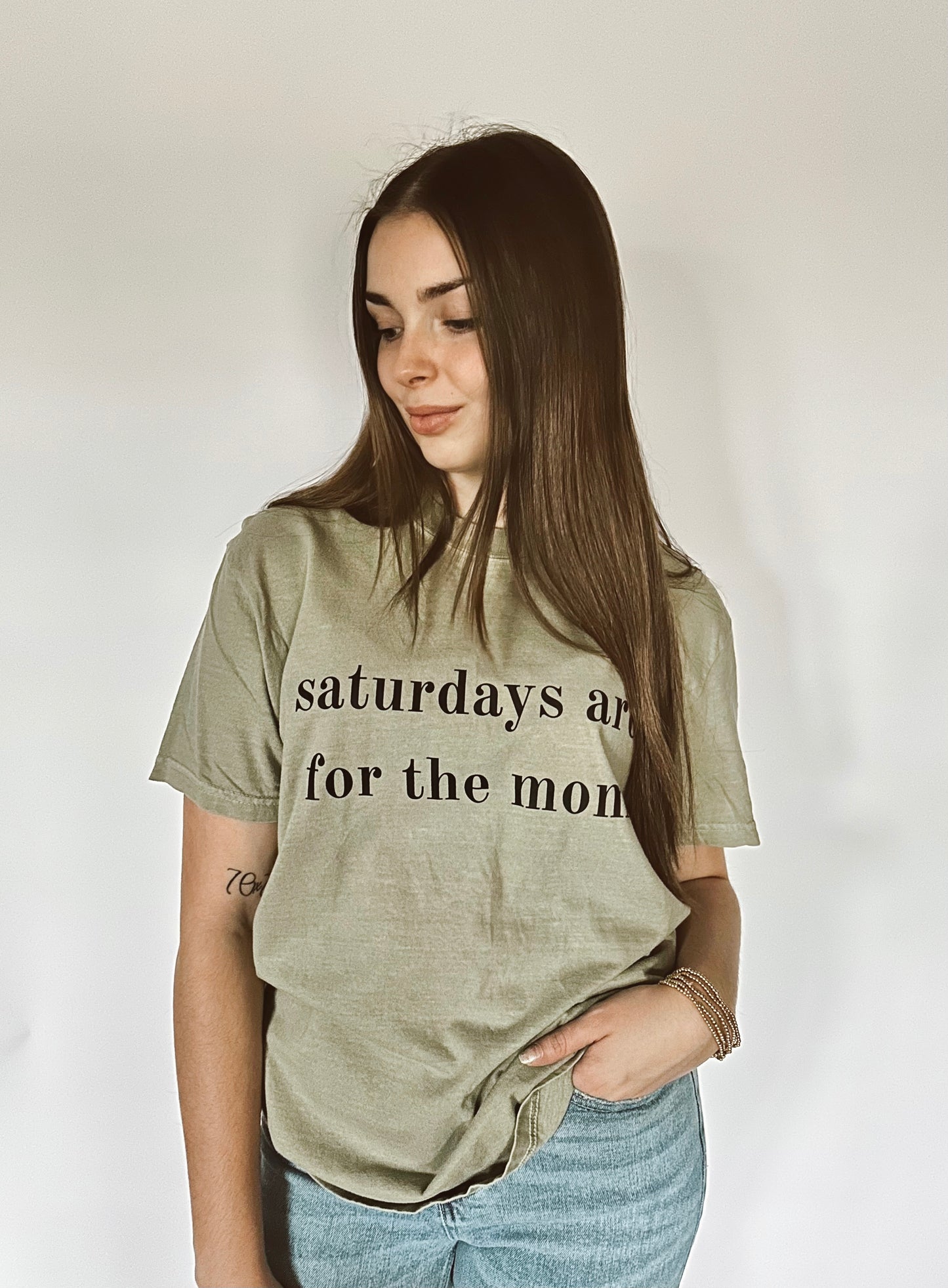 Saturdays Are For The Moms Graphic Tee