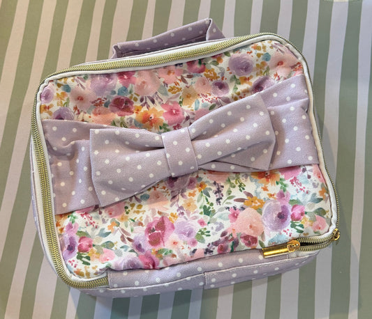 Polka Dot Bow & Floral Lunchbox