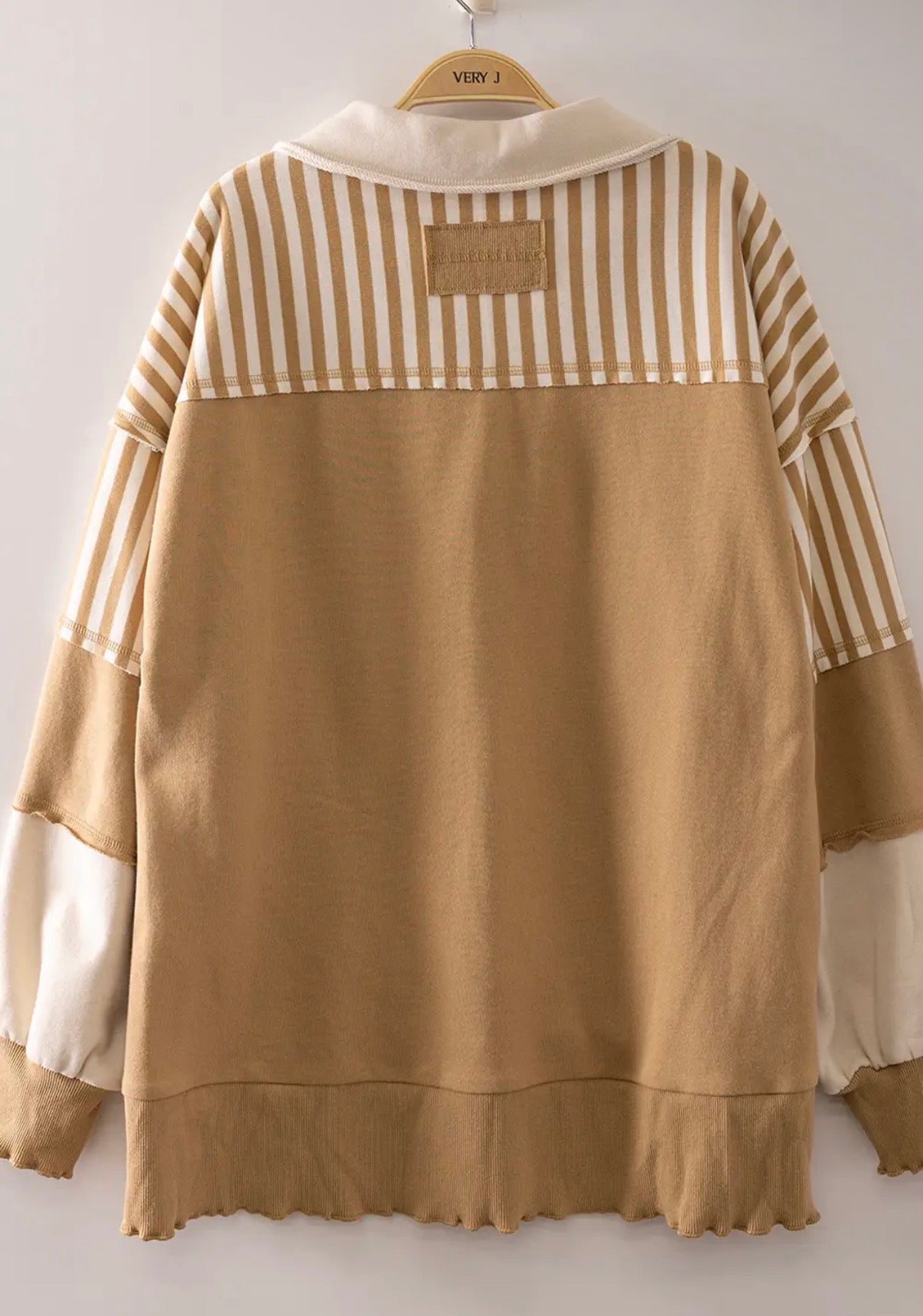Caramel Patchwork Top