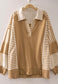 Caramel Patchwork Top