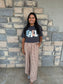 Fall Patchwork Graphic Tee