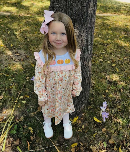 Embroidered Pumpkin Dress