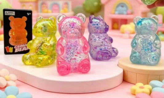 Glitter Gummy Bear Squishy
