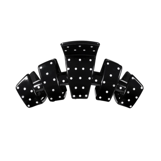 Classic Black Polka Dot Party Large Claw Clip - Large