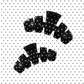 Classic Black Polka Dot Party Medium Claw Clip - Medium