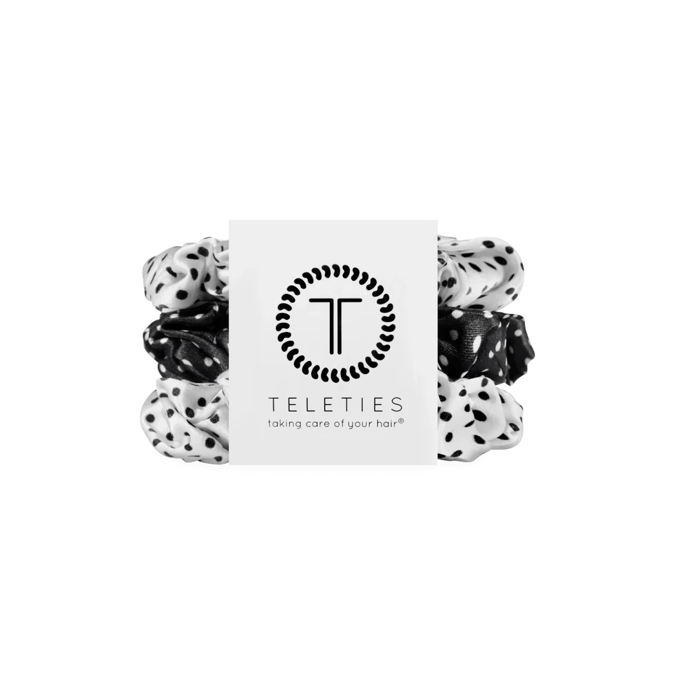 Polka Dot Party Large Silk Scrunchies - Large