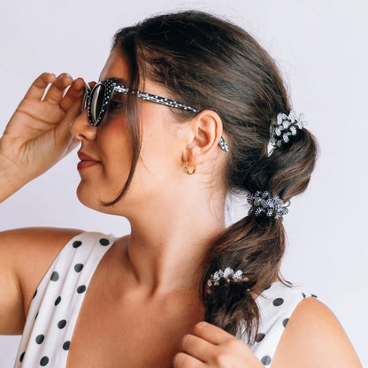 Polka Dot Party Large Hair Ties - Large