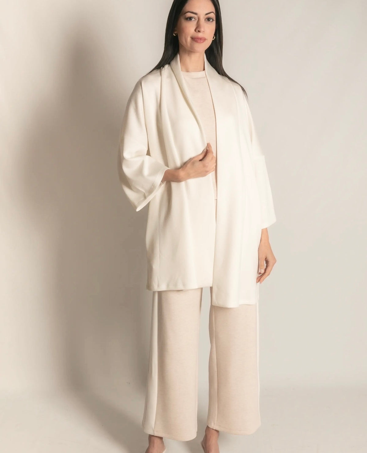 Ivory Scuba Cardigan