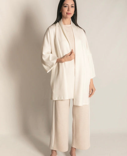 Ivory Scuba Cardigan