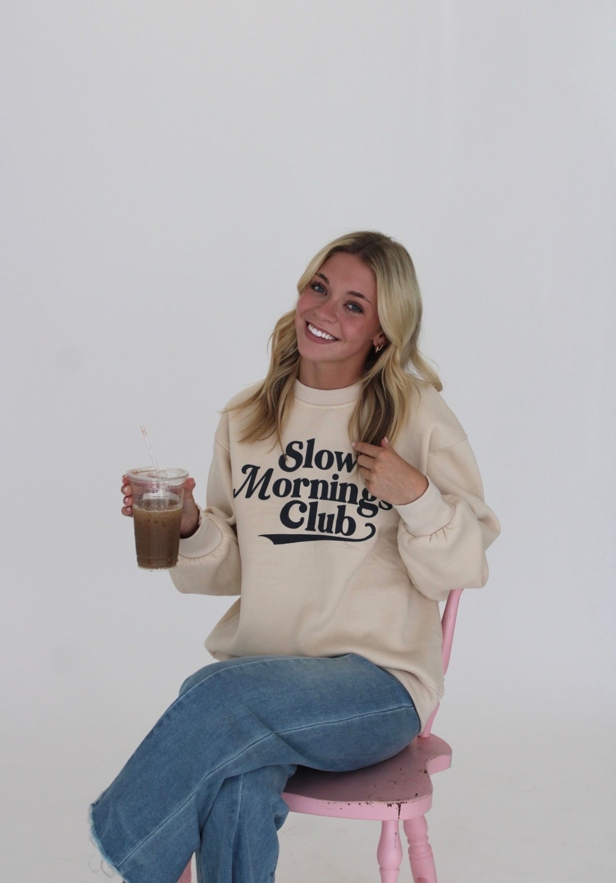 Slow Mornings Club Crew Neck
