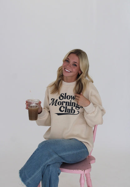 Slow Mornings Club Crew Neck