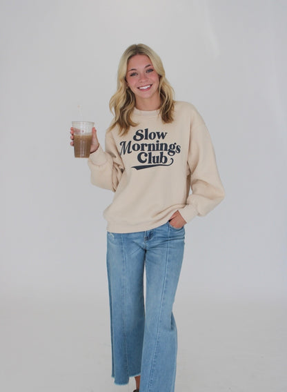 Slow Mornings Club Crew Neck