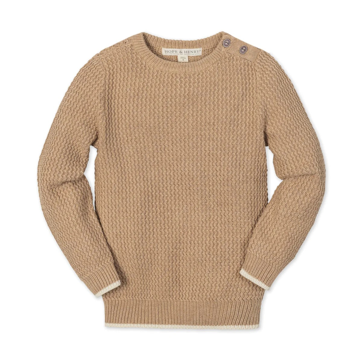 Crewneck Sweater With Buttons
