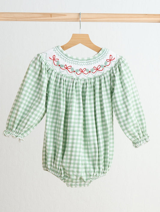Hand Smocked Holiday Bubble